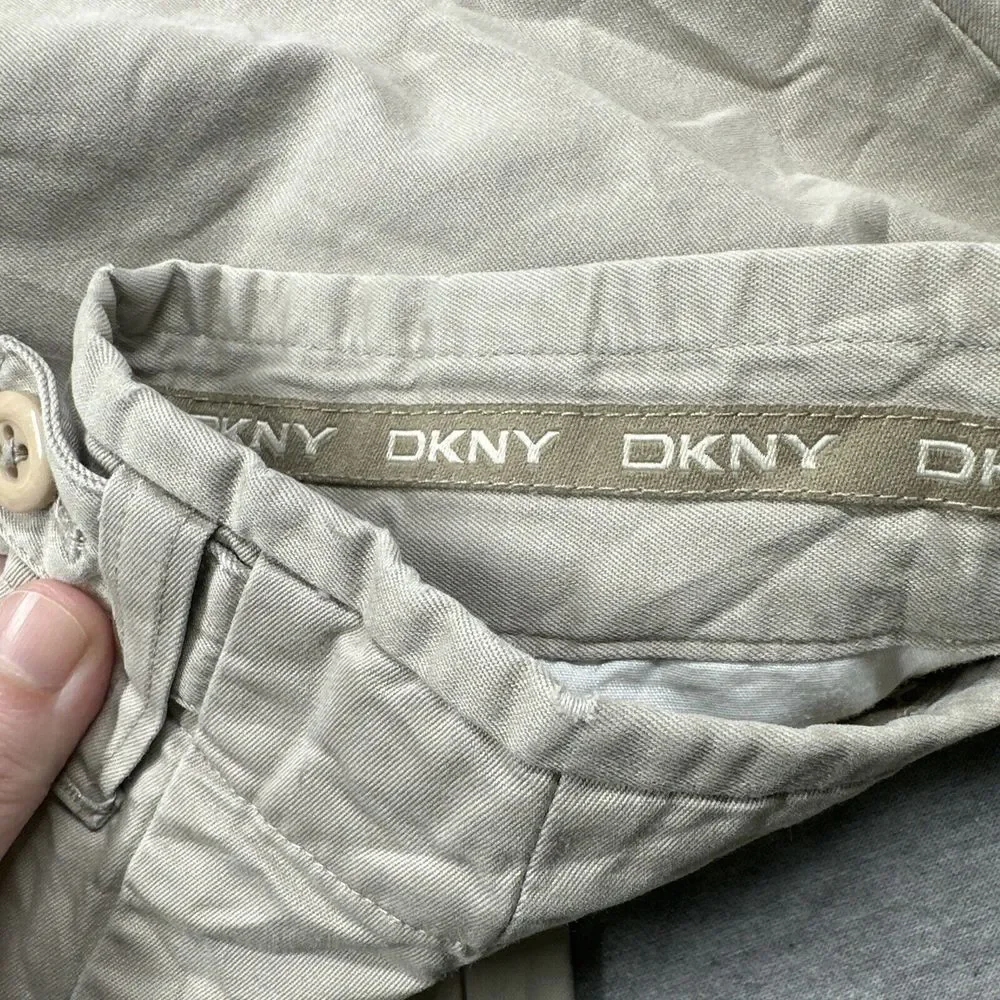 DKNY Mens Beige Chino Slim Straight Leg Super Soft Cotton Blend Size‎ 34x34